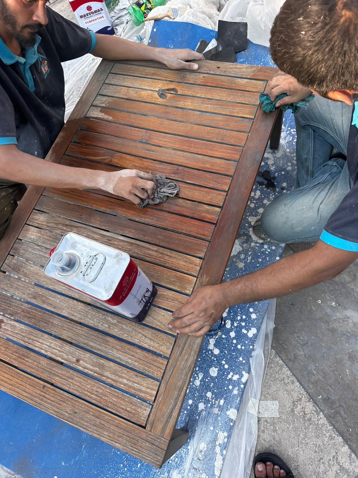 Rapid Home carpenters restoring timber furniture